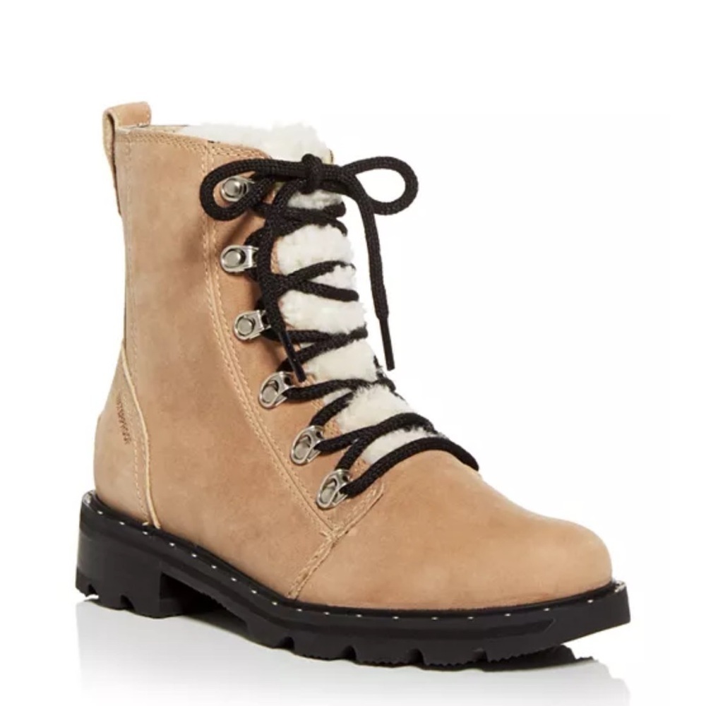 SOREL | Lennox Lace Shearling Cozy Bootie Size 5